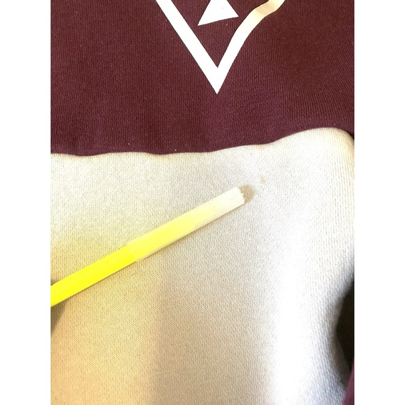 Guess Pullover Woman's Spirit Jersey Purple/White Long Sleeve Sweatshirt~Size S - Picture 3 of 4